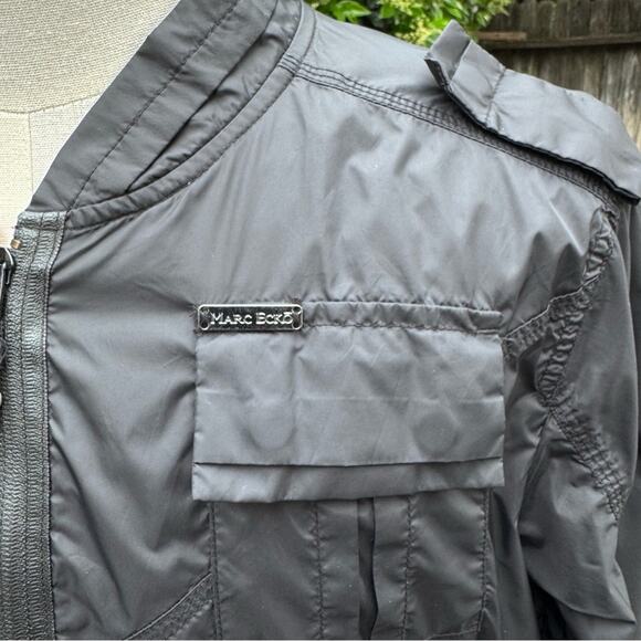 Marc Ecko Cut & Sew Deadly Threads Black Lightweight Boomer Jacket Men's Large - Picture 3 of 11